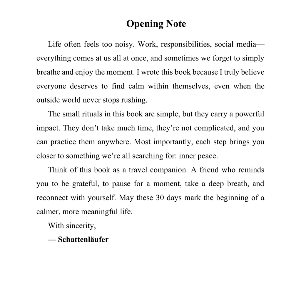 The 30-Day Journey to Inner Peace