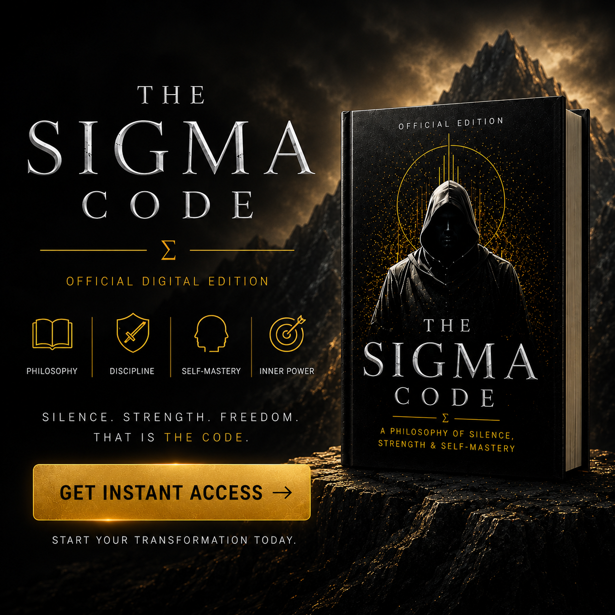 The Sigma Code: A Philosophy of Silence, Strength, and Self-Mastery