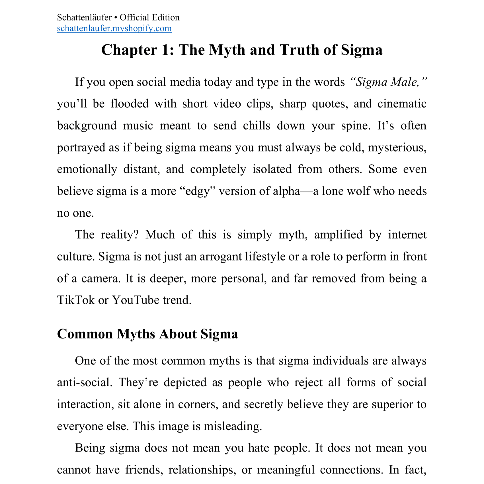 The Sigma Code: A Philosophy of Silence, Strength, and Self-Mastery